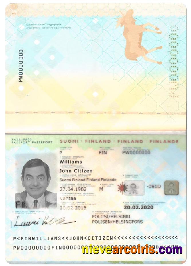 FINLAND passport 2012-2017
